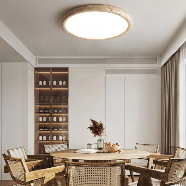 Natural Stone LED Ceiling Lamp