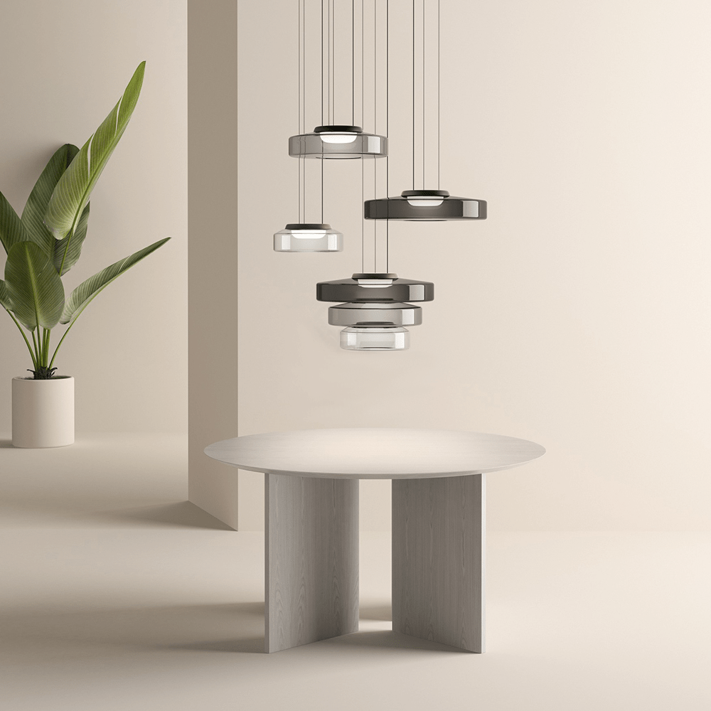 Bauhaus Style Glass Pendant Lamps
