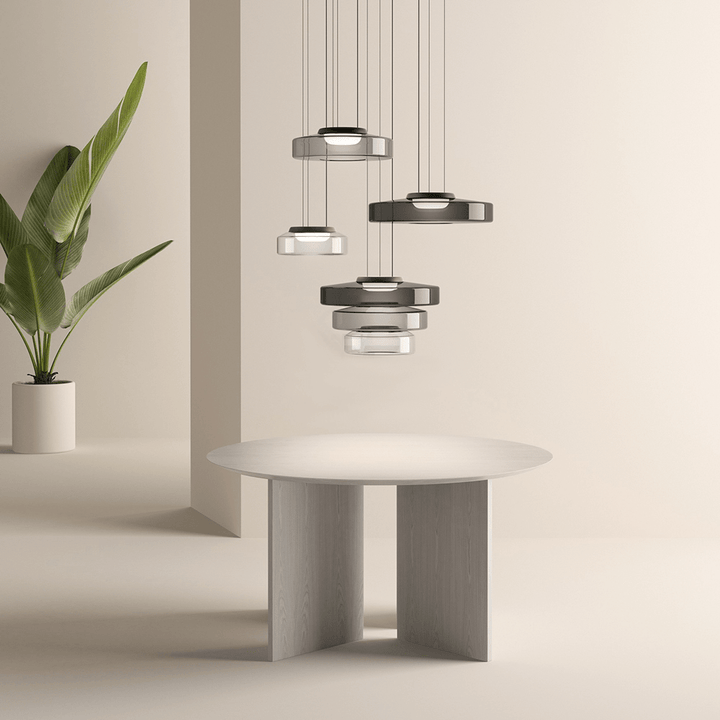 Bauhaus Style Glass Pendant Lamps