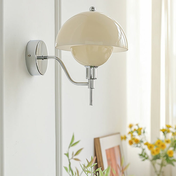 Mushroom Wall Lamp Cream