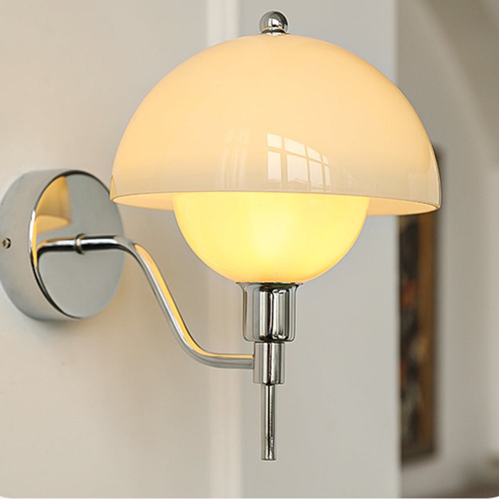 Mushroom Wall Lamp Cream