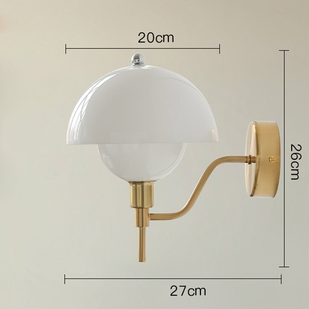 Mushroom Wall Lamp Cream