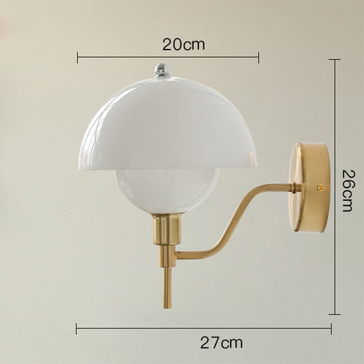Mushroom Wall Lamp Cream