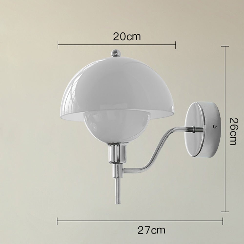 Mushroom Wall Lamp Cream