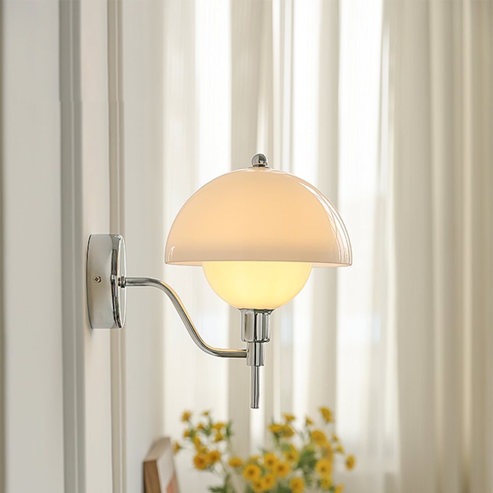 Mushroom Wall Lamp Cream