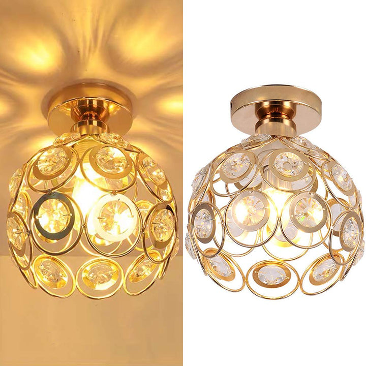 Beautiful Golden Luxury Ball Hall Ceiling Lamp