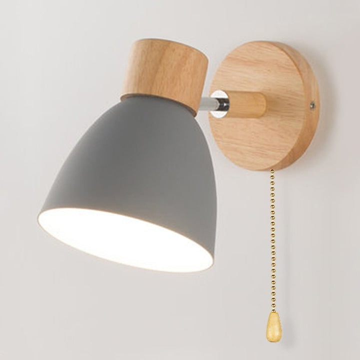 Yadiel - Scandinavian Hanging Wall Lamp made of Wood