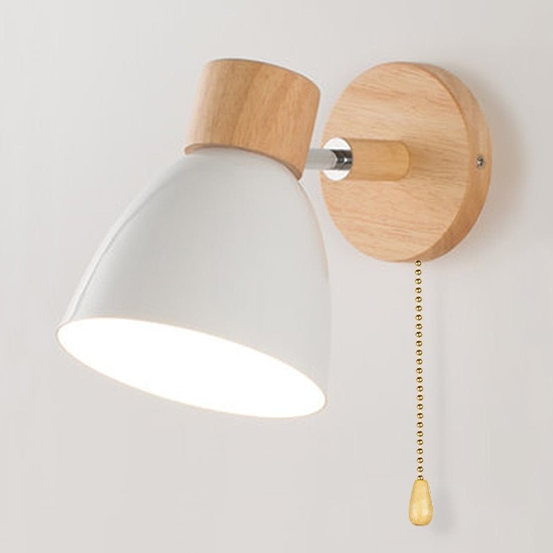 Yadiel - Scandinavian Hanging Wall Lamp made of Wood