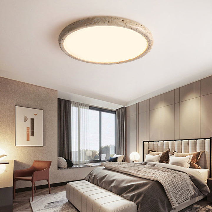 Natural Stone LED Ceiling Lamp