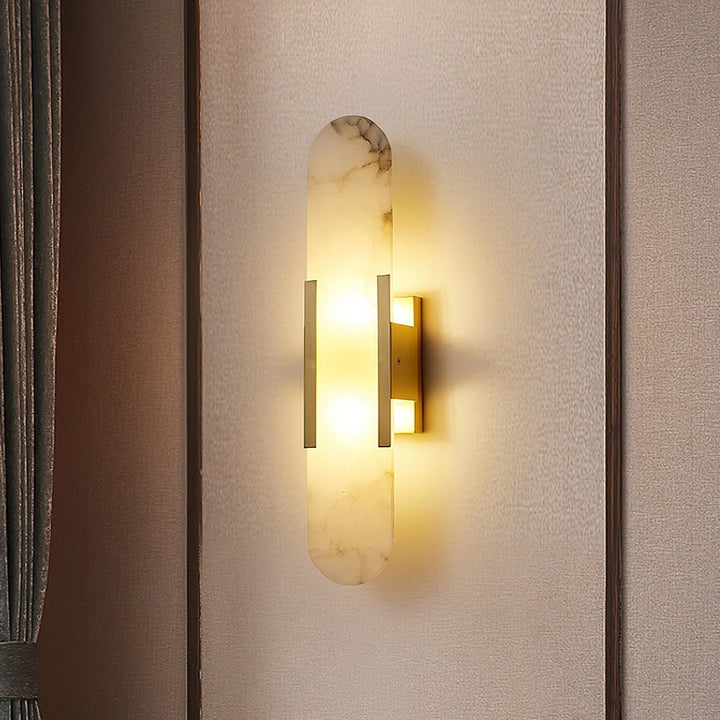 Wall Lamp Melange Elongated Alabaster
