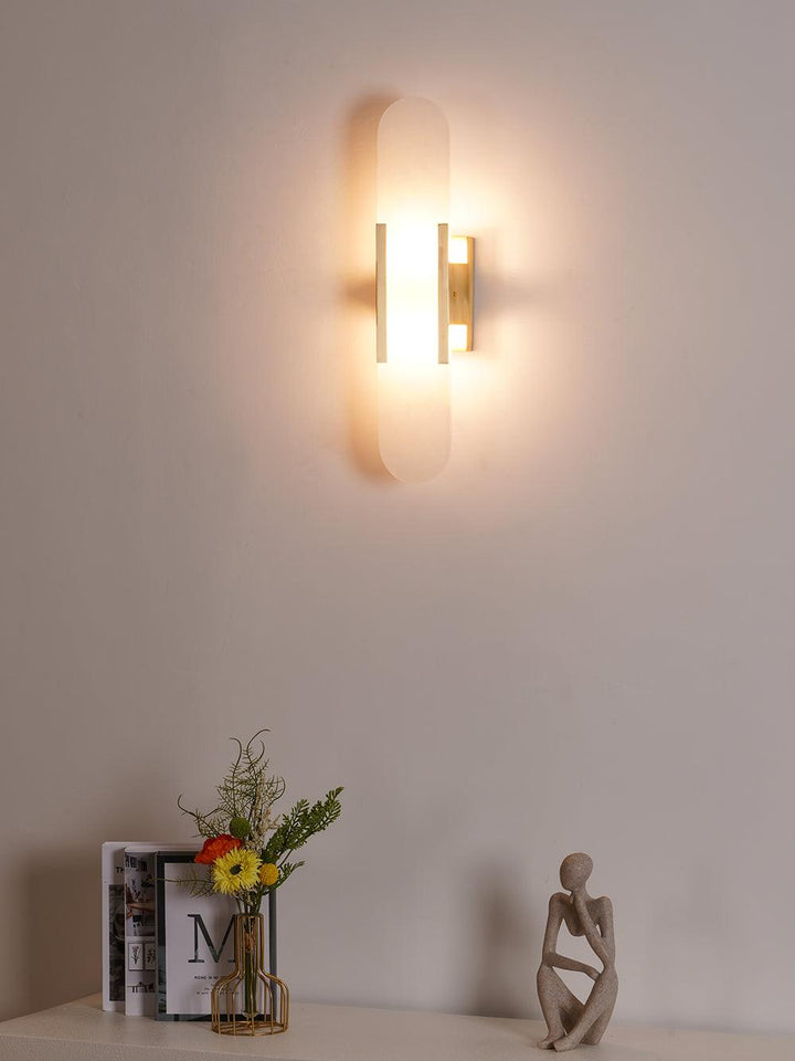 Wall Lamp Melange Elongated Alabaster