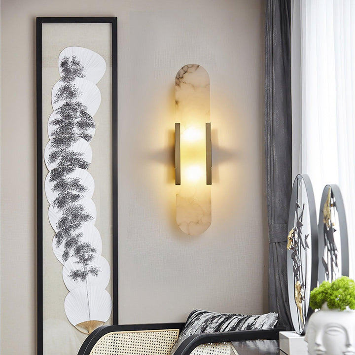 Wall Lamp Melange Elongated Alabaster