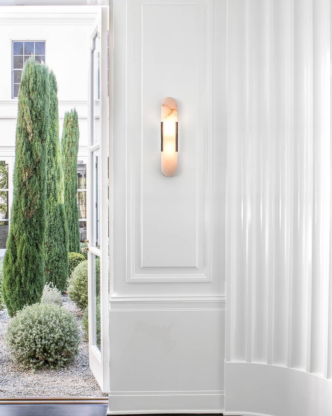 Wall Lamp Melange Elongated Alabaster