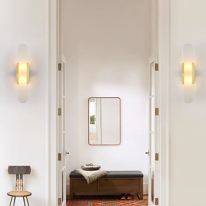 Wall Lamp Melange Elongated Alabaster