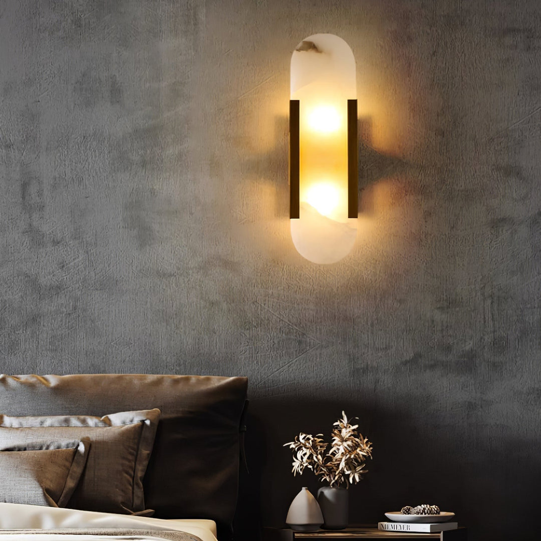 Wall Lamp Melange Elongated Alabaster