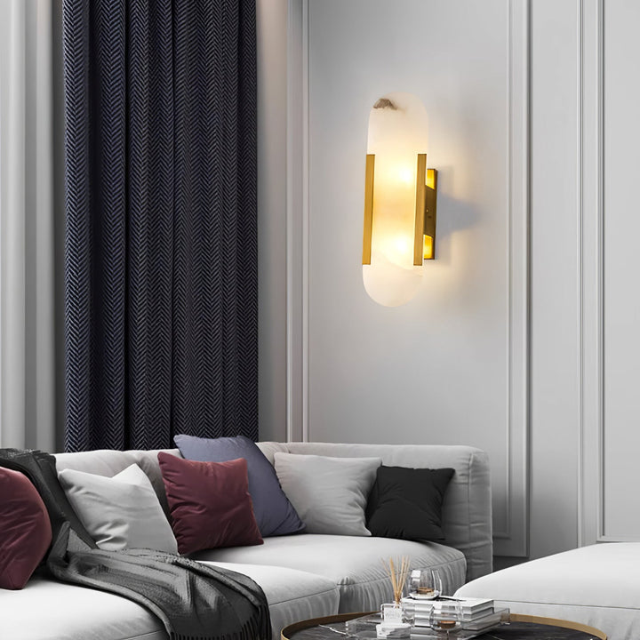 Wall Lamp Melange Elongated Alabaster