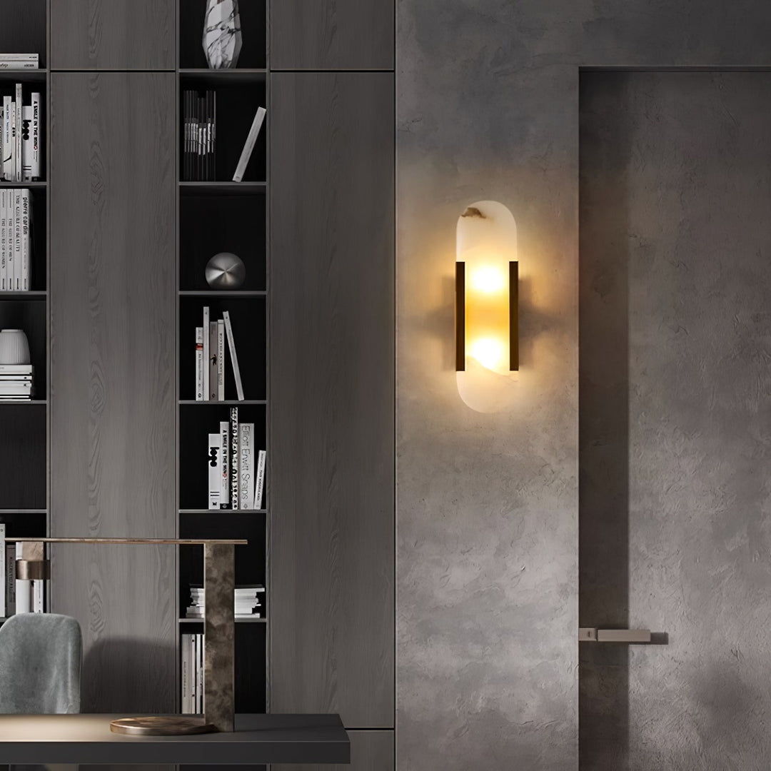 Wall Lamp Melange Elongated Alabaster