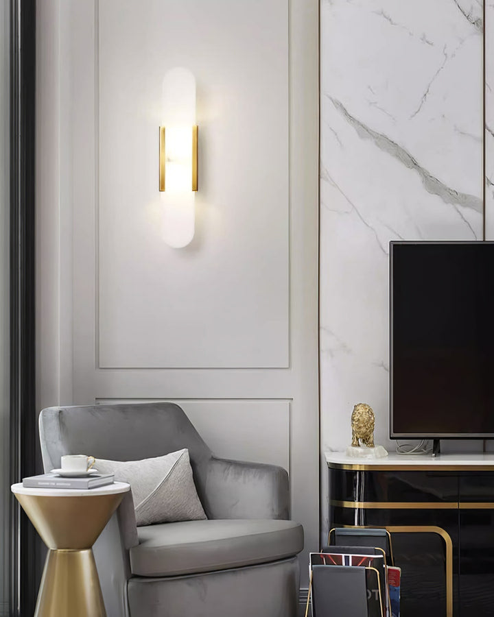 Wall Lamp Melange Elongated Alabaster