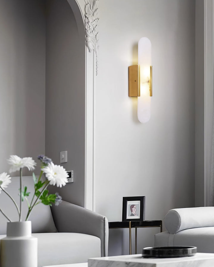 Wall Lamp Melange Elongated Alabaster