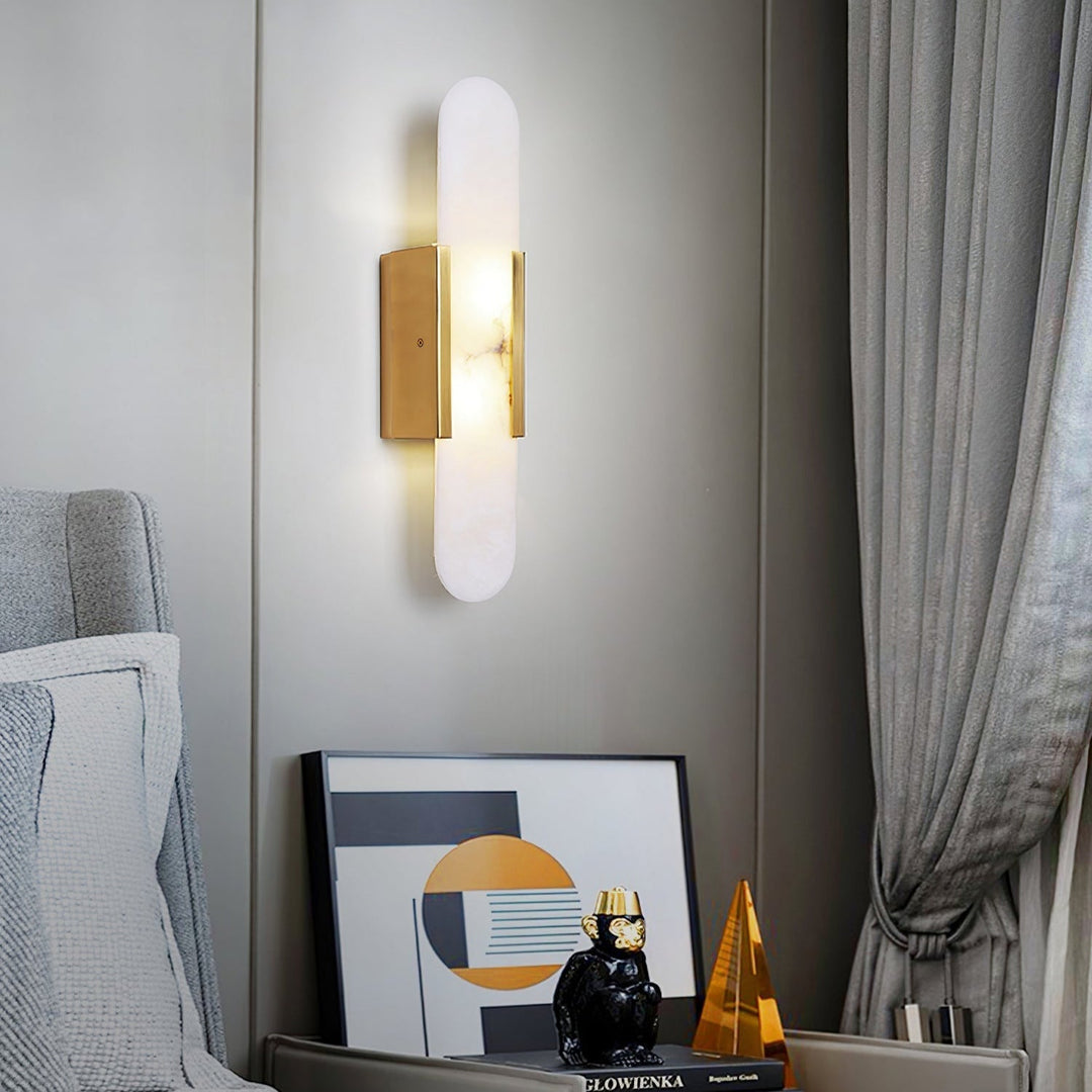 Wall Lamp Melange Elongated Alabaster