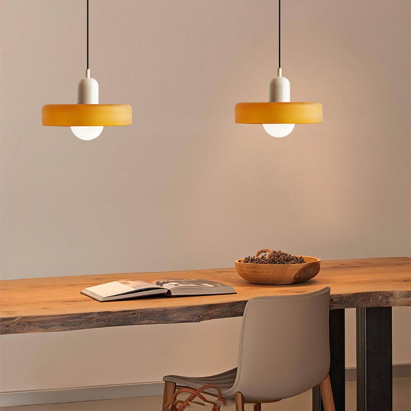 Bauhaus Suspension in Colored Glass