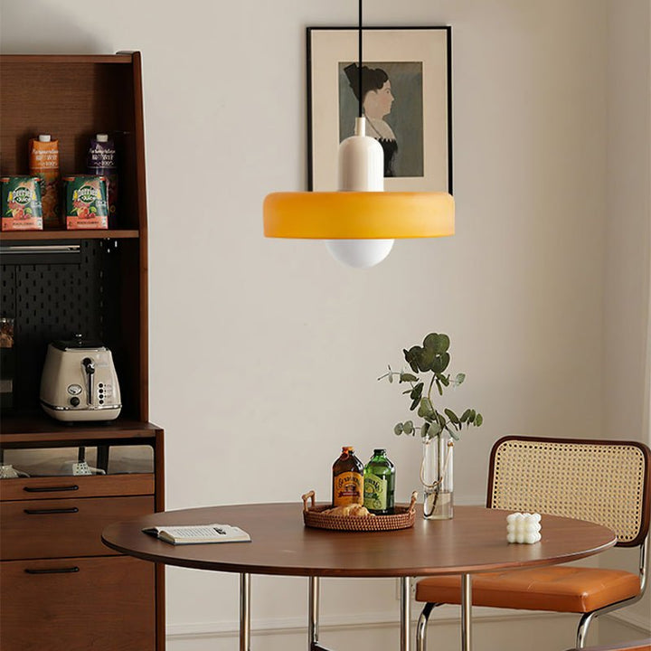 Bauhaus Suspension in Colored Glass