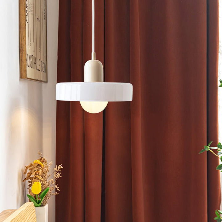 Bauhaus Suspension in Colored Glass