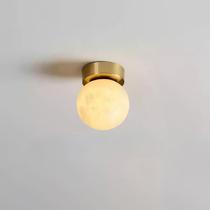 Moon Alabaster Ceiling Lamp