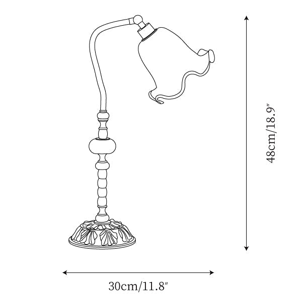 RoseLamp | Fashion Brass Table Lamp