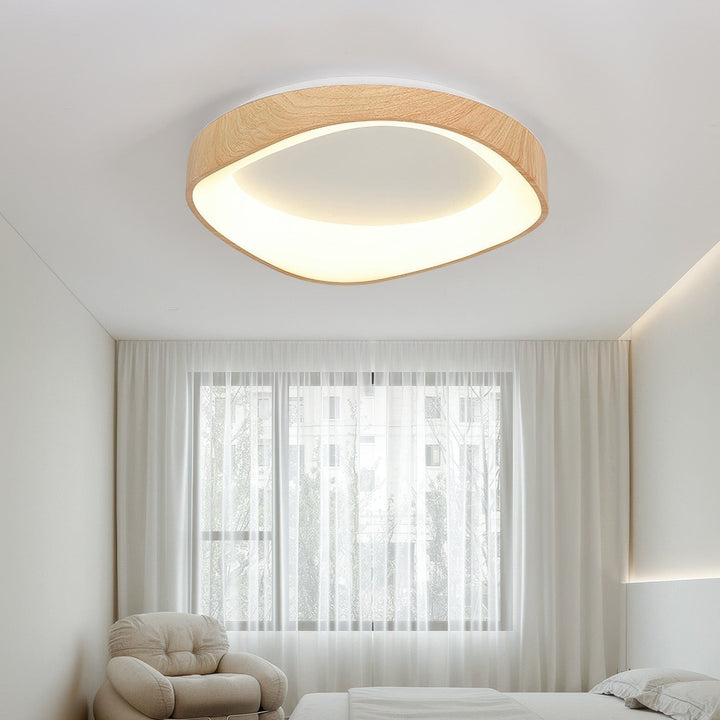 Scandinavian Artistic Wood Grain Ceiling Lamp