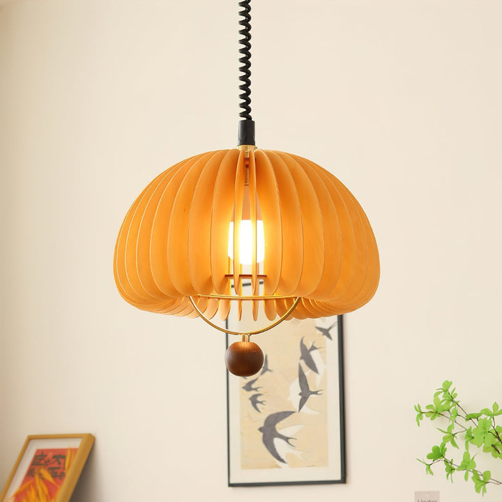 Adjustable Pumpkin Pendant Light