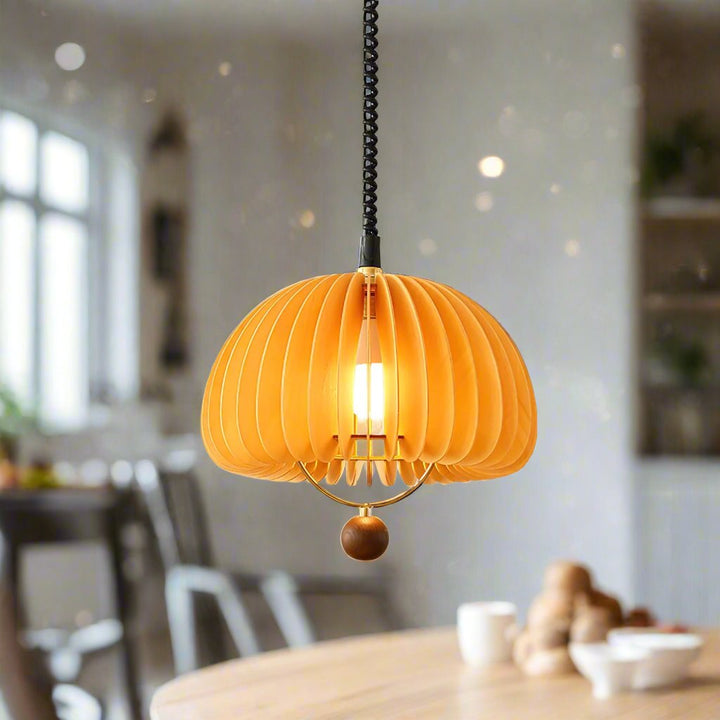 Adjustable Pumpkin Pendant Light