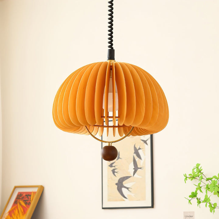 Adjustable Pumpkin Pendant Light