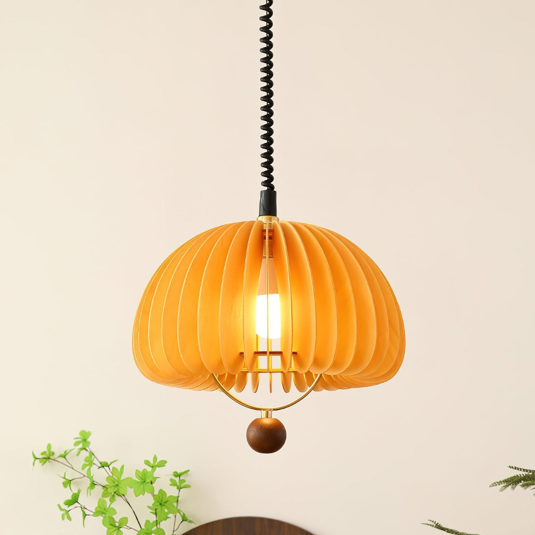 Adjustable Pumpkin Pendant Light