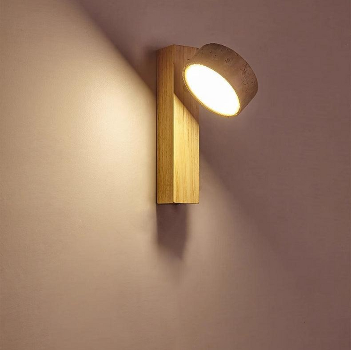 Wabi Sabi Travertine Wall Lamp Broken White