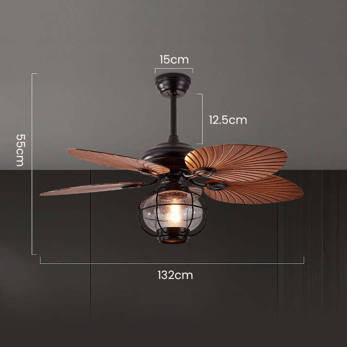 Black Vintage Creative Ceiling Fans