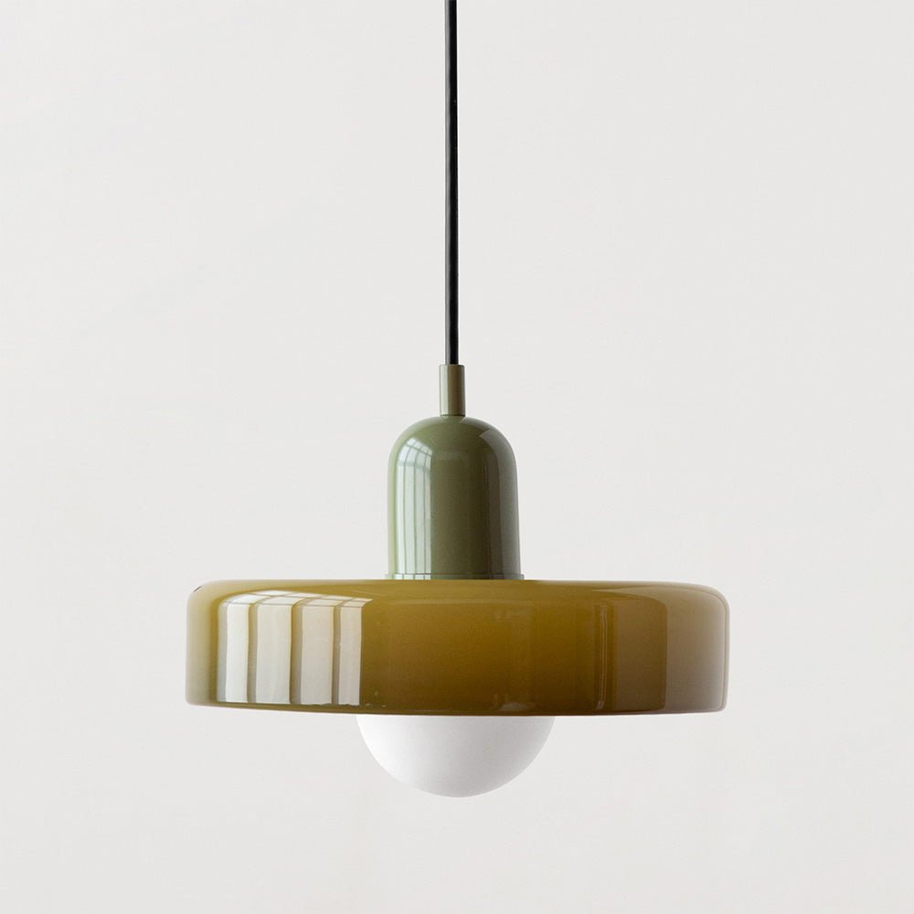 Bauhaus Suspension in Colored Glass