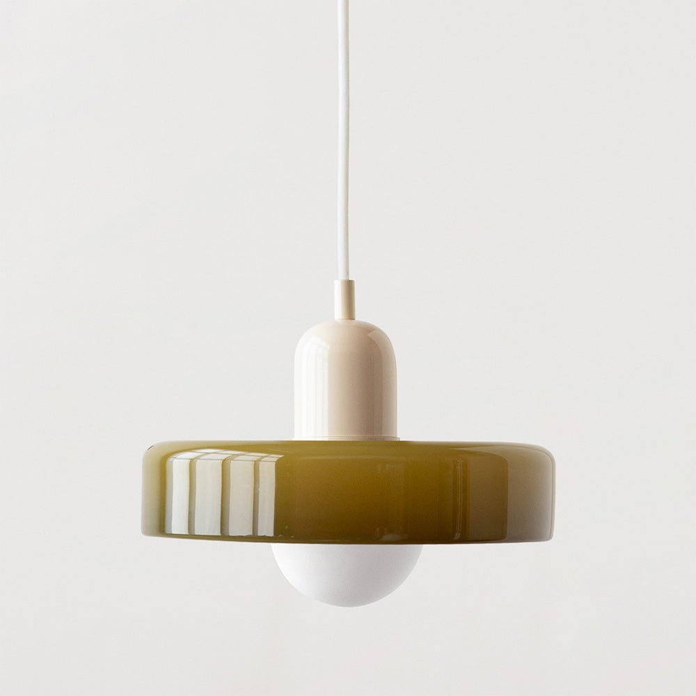 Bauhaus Suspension in Colored Glass
