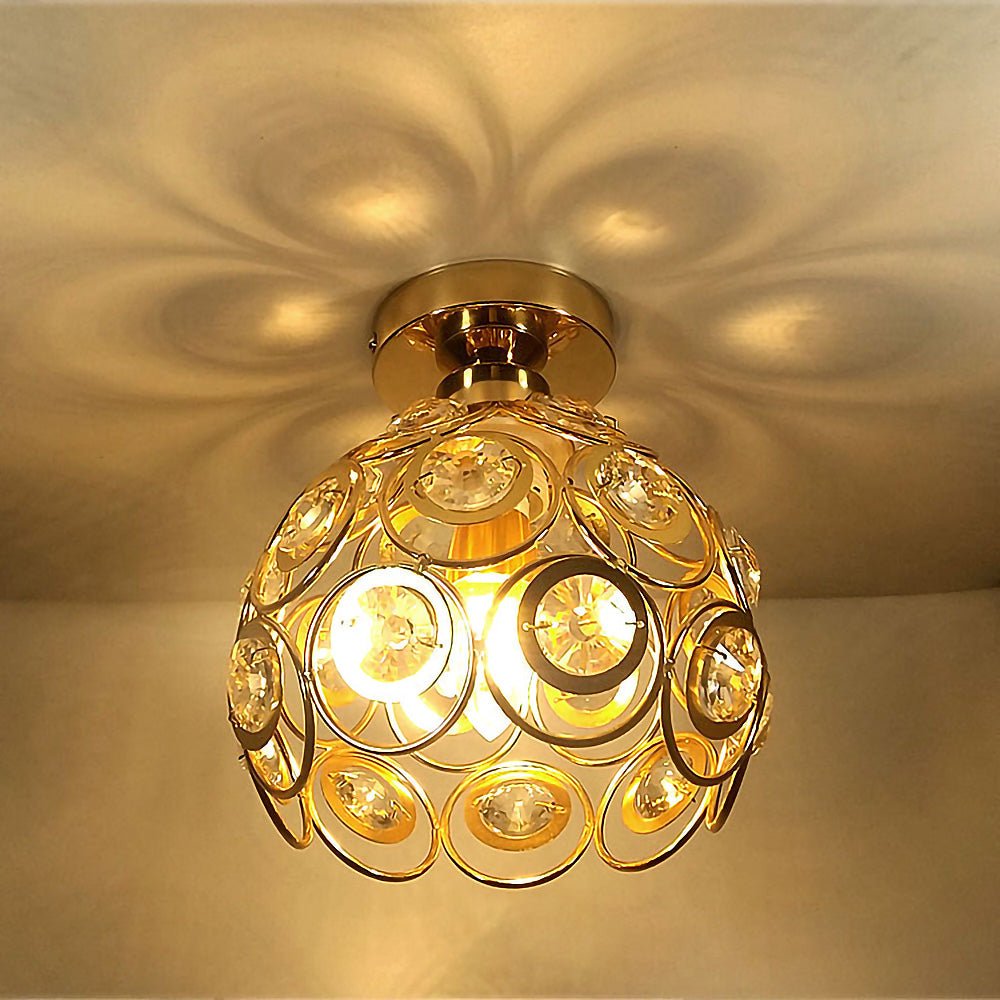 Beautiful Golden Luxury Ball Hall Ceiling Lamp