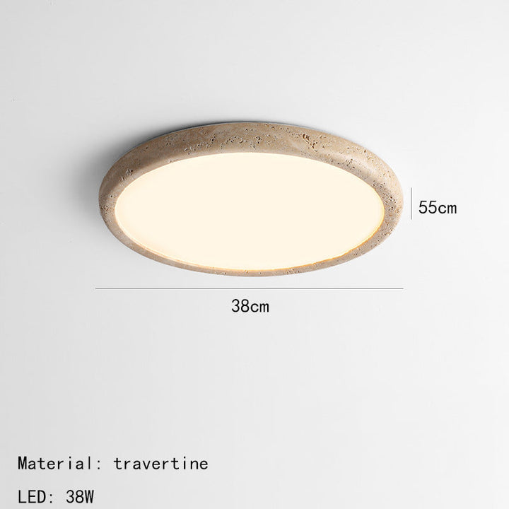 Natural Stone LED Ceiling Lamp