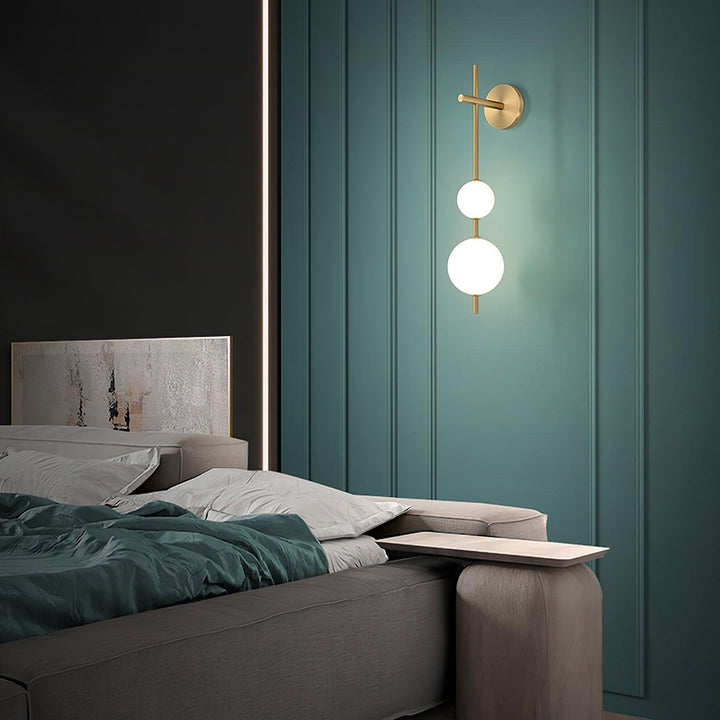 Vertical Globe Wall Lamp