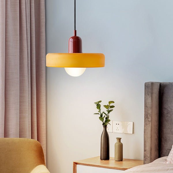 Bauhaus Suspension in Colored Glass
