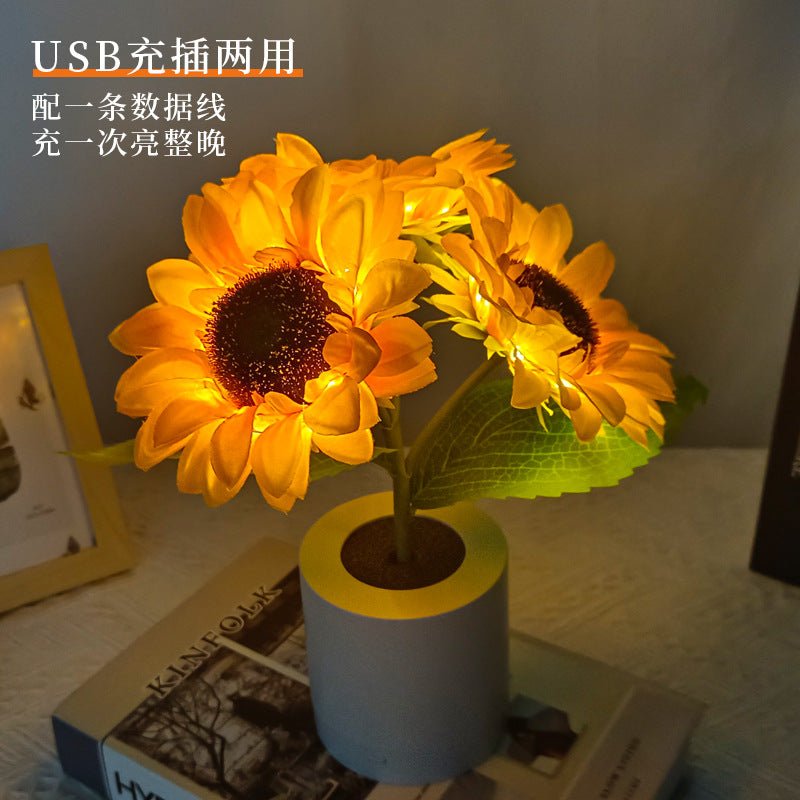 Sparkling Sunflower Lamp