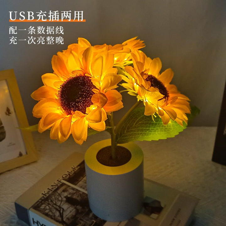 Sparkling Sunflower Lamp