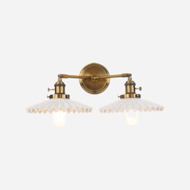 Antique Ceramic Double Lamp