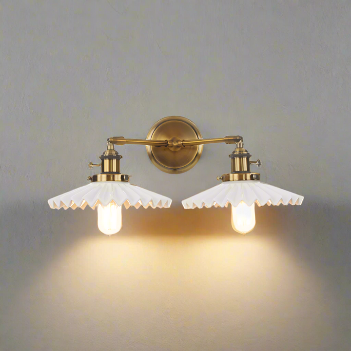 Antique Ceramic Double Lamp
