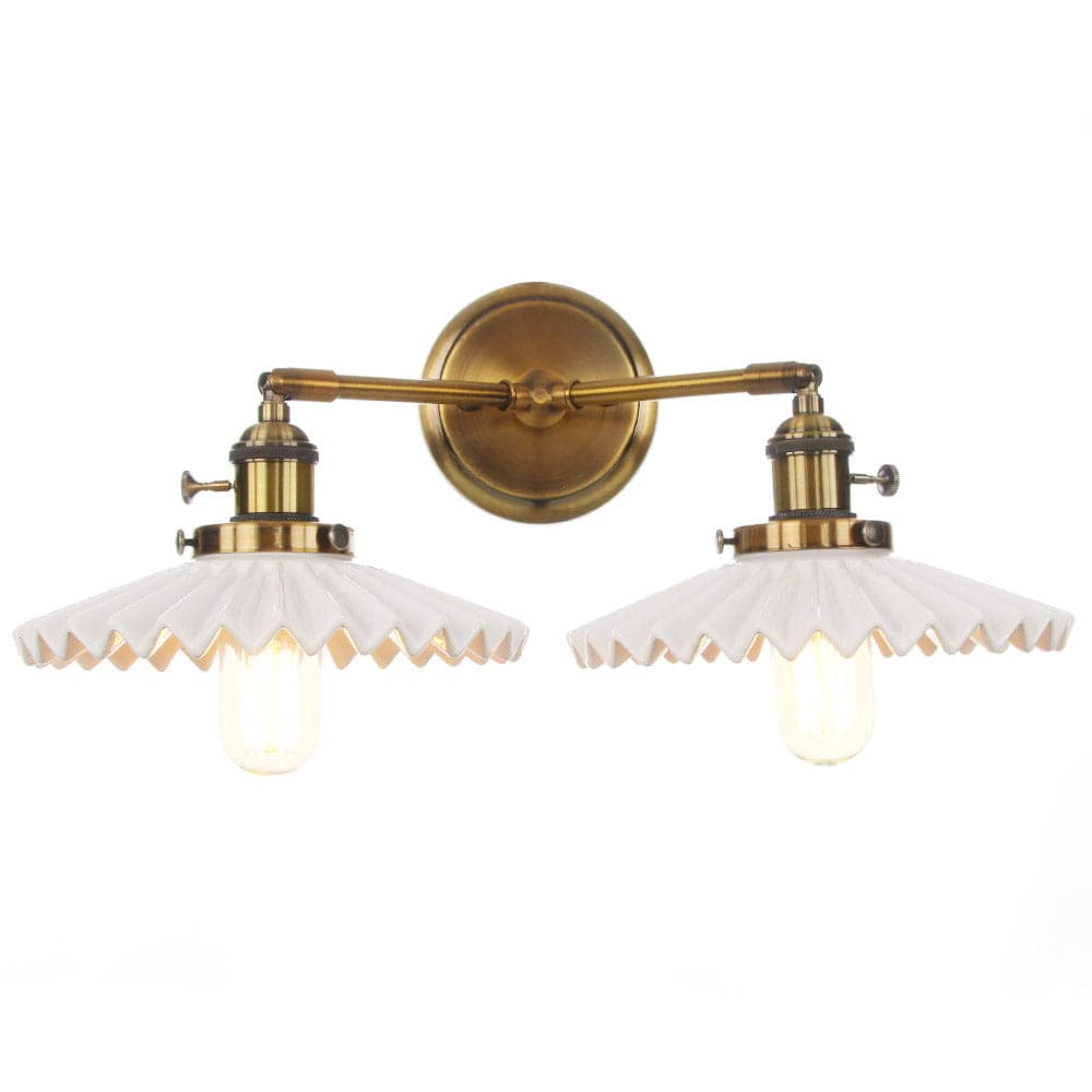 Antique Ceramic Double Lamp