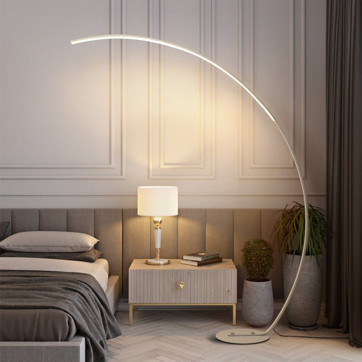 Ardorus large curved floor lamp