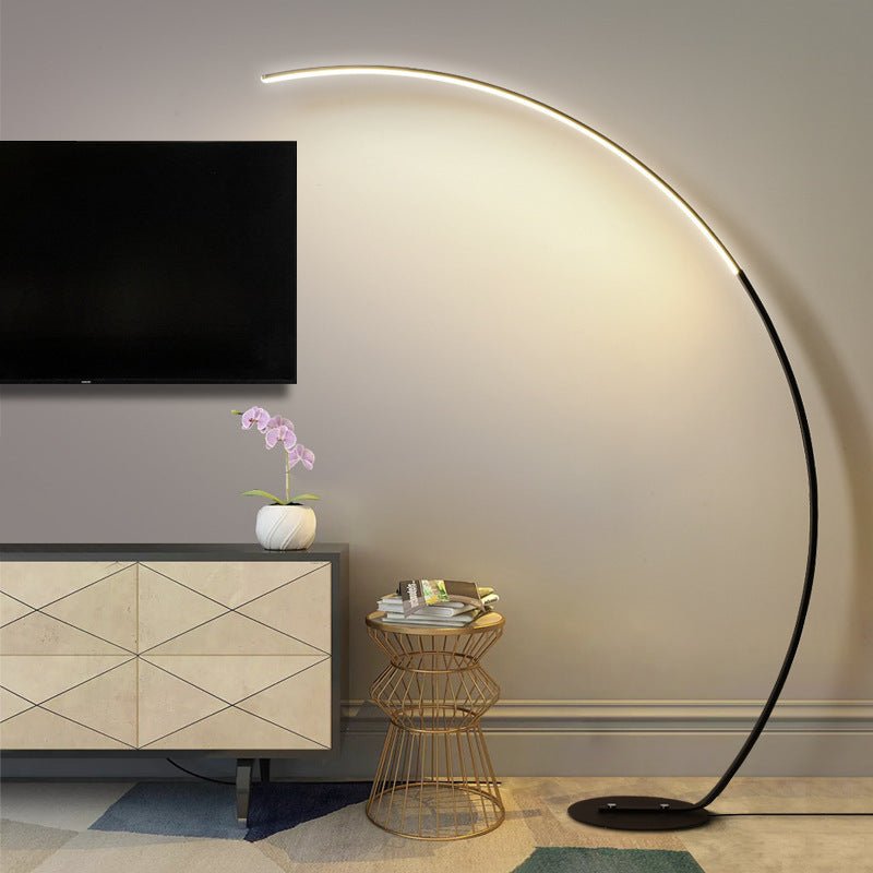 Ardorus large curved floor lamp