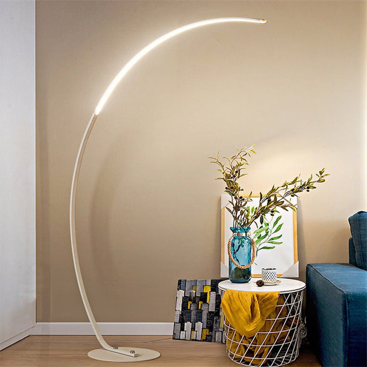 Ardorus large curved floor lamp